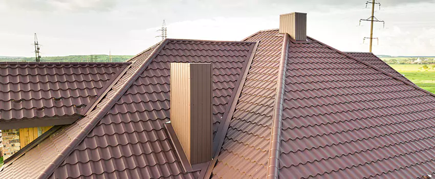 Residential Chimney Flashing Restoration in Waltham, MA
