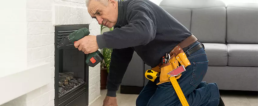 New Indoor Fireplace Installation in Waltham, Massachusetts