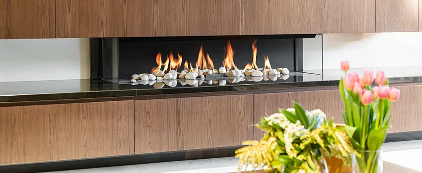 Double-height Fireplace Design Refurbishment in Waltham, Massachusetts